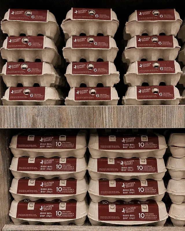 Fresh, high-quality eggs supplied to retailers, wholesalers, and businesses.